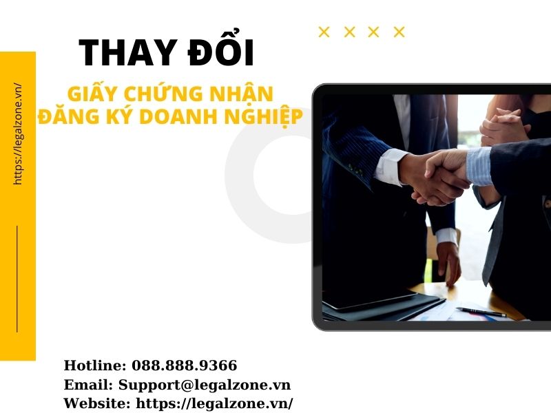 Thay đổi giấy chứng nhận đăng ký doanh nghiệp