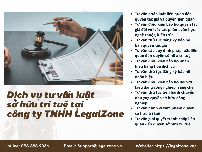 Dịch vụ tư vấn luật sở hữu trí tuệ của công ty TNHH LegalZone
