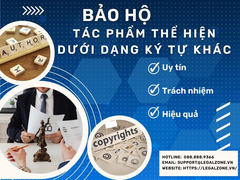 ĐĂNG KÝ BẢO HỘ TÁC PHẨM THỂ HIỆN DƯỚI DẠNG KÝ TỰ KHÁC