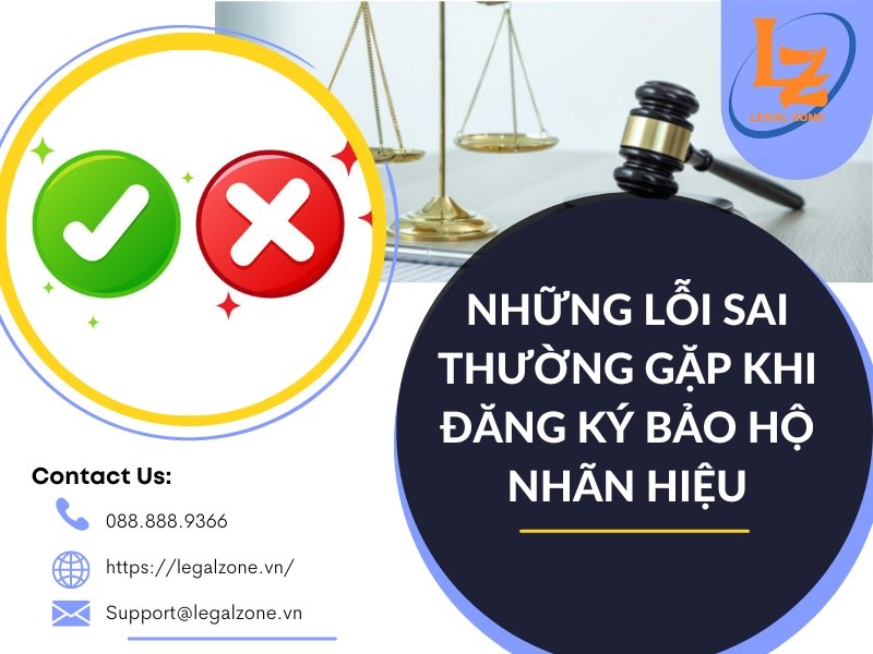Những lỗi sai thường mắc phải khi đăng ký bảo hộ nhãn hiệu